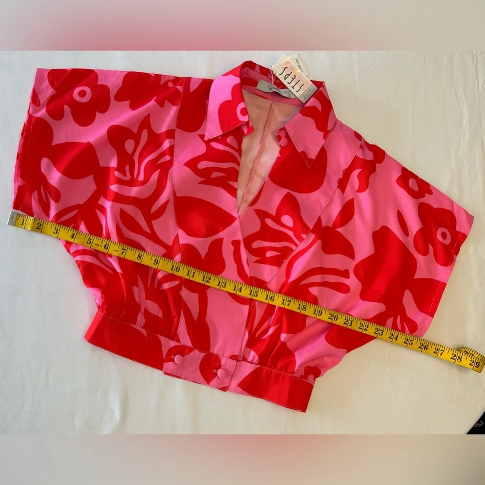 NWT Tropical Crop Top - Picture 5 of 7